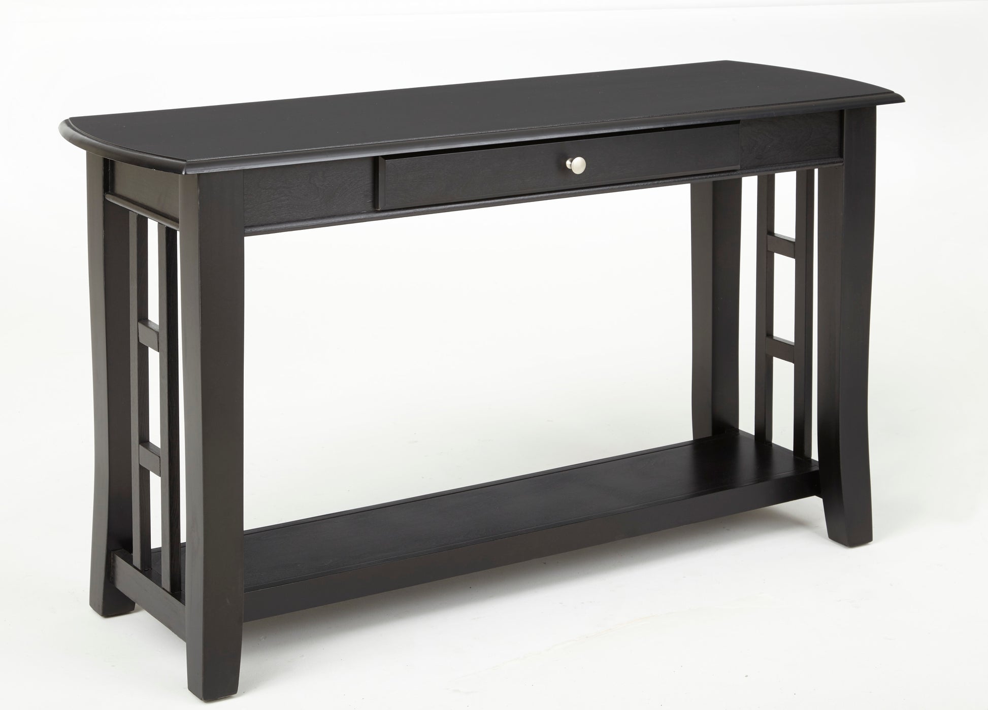 Cassidy Sofa Table Ebony Solid Wood Mdf