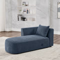 Left Chaise For Modular Sofa Navy Foam