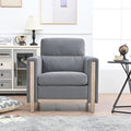 1 Seater Sofa For Living Room Gray Fabric Fabric