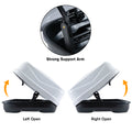 Hard Shell Roof Cargo Carrier With Security Keys, Roof Box, Cargo Box, 56 L X 30 W X 13.7 H Inches, 13 Cubic Feet Tool Free Install , White White Abs Pc