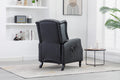 Coolmore Modern Comfortable Upholstered Leisurechair Recliner Chair For Living Room Black Primary Living Space Rubberwood Foam Pu Leather