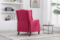 Coolmore Modern Comfortable Upholstered Leisurechair Recliner Chair For Living Room Rose Red Primary Living Space Rubberwood Foam Linen