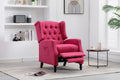 Coolmore Modern Comfortable Upholstered Leisurechair Recliner Chair For Living Room Rose Red Primary Living Space Rubberwood Foam Linen