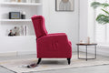 Coolmore Modern Comfortable Upholstered Leisurechair Recliner Chair For Living Room Rose Red Primary Living Space Rubberwood Foam Linen