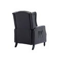 Coolmore Modern Comfortable Upholstered Leisurechair Recliner Chair For Living Room Black Primary Living Space Rubberwood Foam Pu Leather