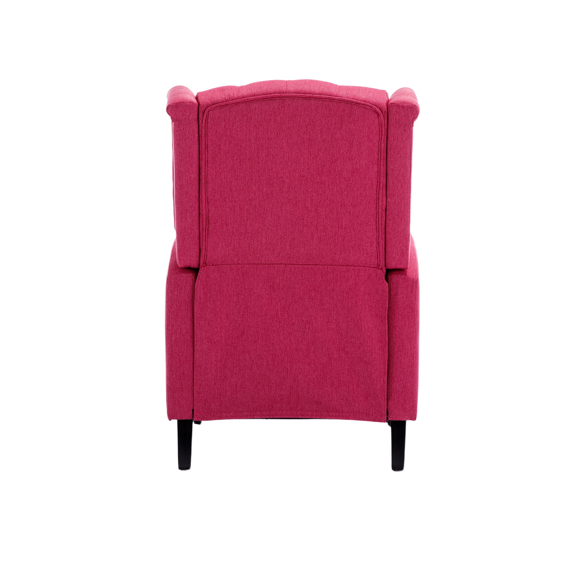 Coolmore Modern Comfortable Upholstered Leisurechair Recliner Chair For Living Room Rose Red Primary Living Space Rubberwood Foam Linen