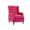Coolmore Modern Comfortable Upholstered Leisurechair Recliner Chair For Living Room Rose Red Primary Living Space Rubberwood Foam Linen