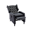 Coolmore Modern Comfortable Upholstered Leisurechair Recliner Chair For Living Room Black Primary Living Space Rubberwood Foam Pu Leather