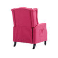 Coolmore Modern Comfortable Upholstered Leisurechair Recliner Chair For Living Room Rose Red Primary Living Space Rubberwood Foam Linen