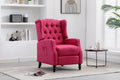 Coolmore Modern Comfortable Upholstered Leisurechair Recliner Chair For Living Room Rose Red Primary Living Space Rubberwood Foam Linen