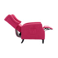 Coolmore Modern Comfortable Upholstered Leisurechair Recliner Chair For Living Room Rose Red Primary Living Space Rubberwood Foam Linen