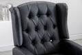 Coolmore Modern Comfortable Upholstered Leisurechair Recliner Chair For Living Room Black Primary Living Space Rubberwood Foam Pu Leather