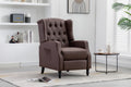 Coolmore Modern Comfortable Upholstered Leisurechair Recliner Chair For Living Room Brown Primary Living Space Rubberwood Foam Pu Leather