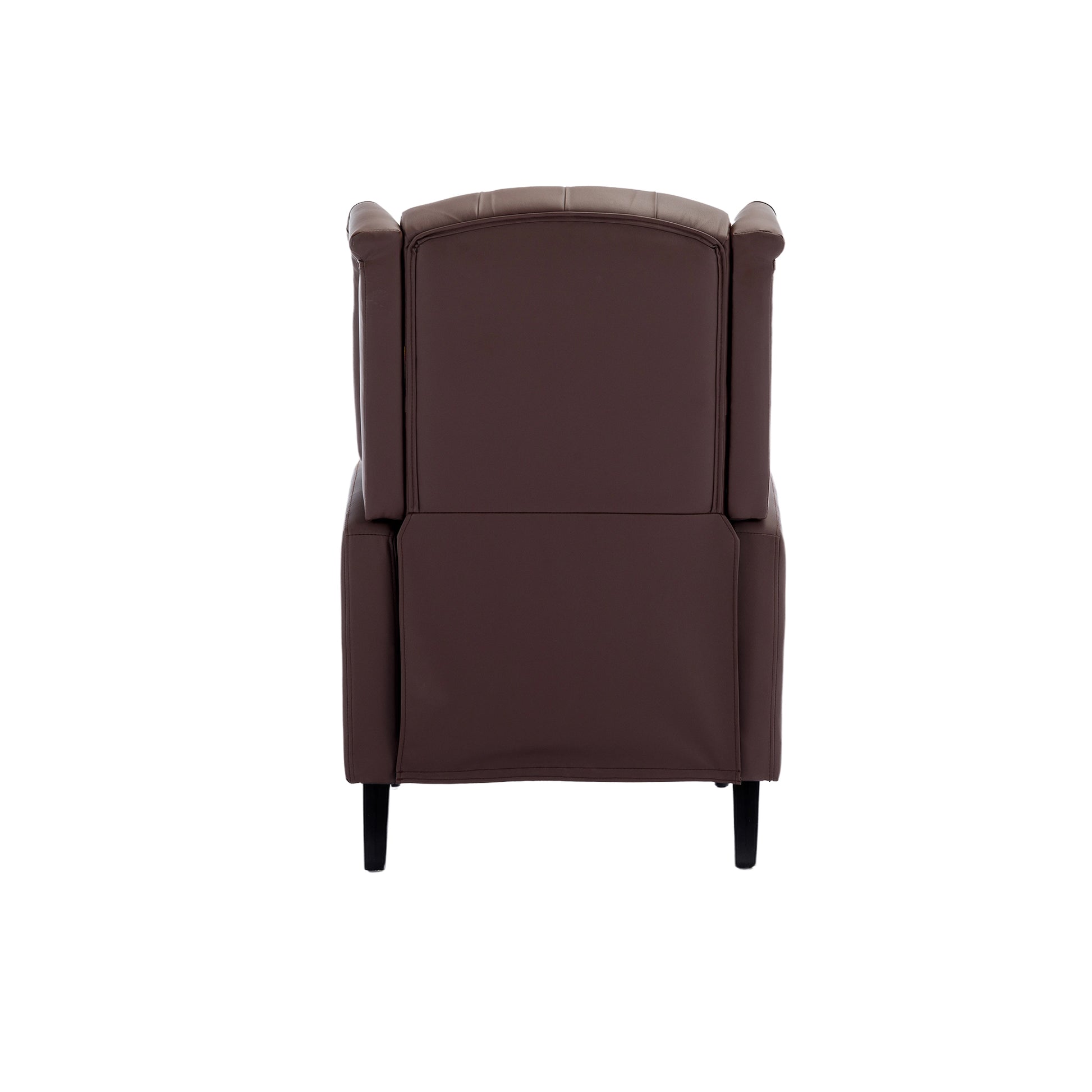 Coolmore Modern Comfortable Upholstered Leisurechair Recliner Chair For Living Room Brown Primary Living Space Rubberwood Foam Pu Leather