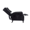 Coolmore Modern Comfortable Upholstered Leisurechair Recliner Chair For Living Room Black Primary Living Space Rubberwood Foam Pu Leather