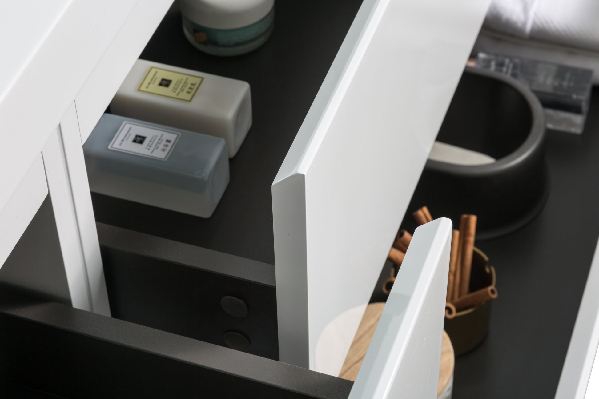 71'' Wall Mounted Double Bathroom Vanity In Gloss White With White Solid Surface Vanity Top Gloss White Wood