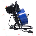 60Ftx1 2Inch Drain Cleaner Machine Electric Drain Auger With 4 Cutter & Foot Switch Drain Cleaner Machine Sewer Snake Drill Drain Auger Cleaner For 1