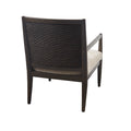 Handcrafted Seagrass Back Armchair With Removable Seat Cushion And Back Pillow Brown Polyester
