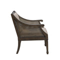Accent Armchair Brown Polyester