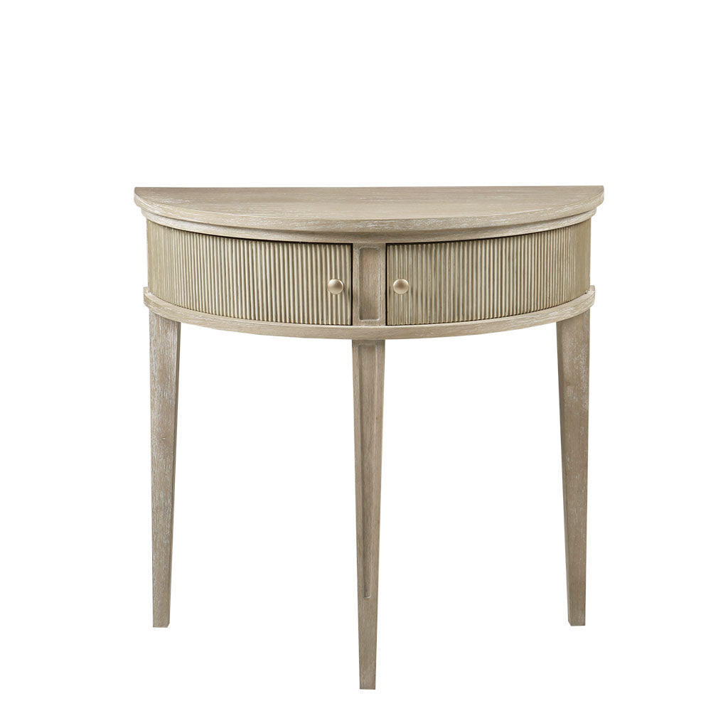 Storage Console Table 31"W Reclaimed Wheat Wood