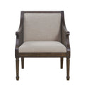 Accent Armchair Brown Polyester