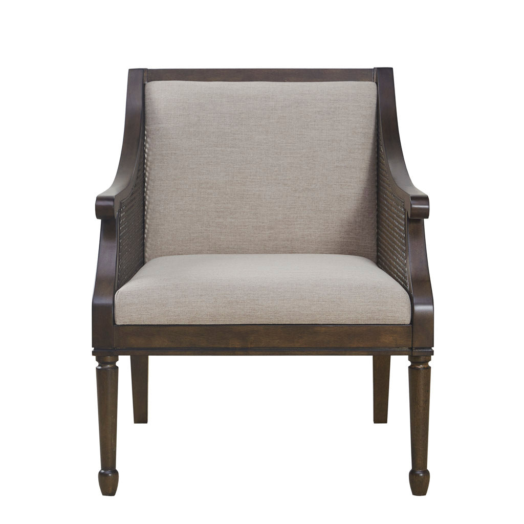 Accent Armchair Brown Polyester