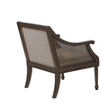 Accent Armchair Brown Polyester