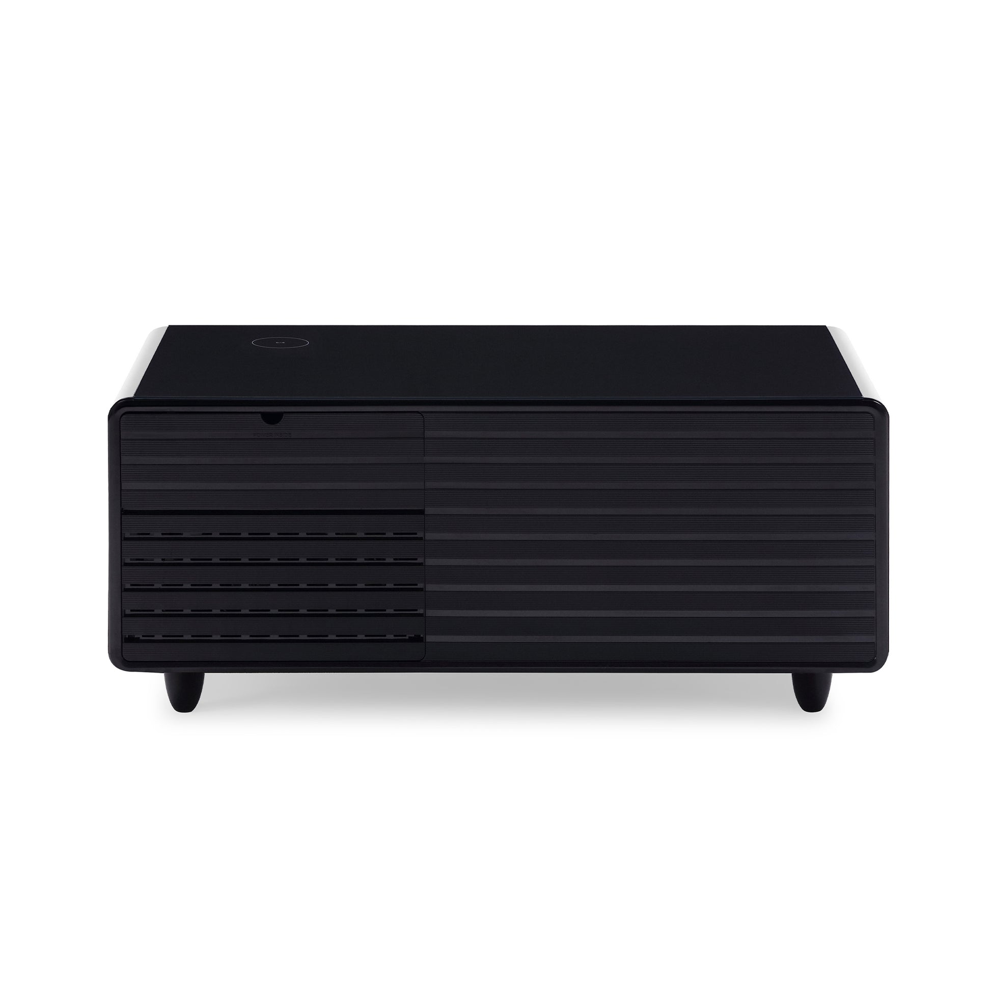 Modern Smart Coffee Table With Built In Fridge, Outlet Protection,Wireless Charging, Mechanical Temperature Control, Power Socket, Usb Interface And Ice Water Interface, White White Built In Outlets Or Usb Primary Living Space Luxury,Modern Freestanding