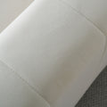Modern Velvet Sofa 85.04 Inch For Living Room Beige Color Beige Foam Velvet