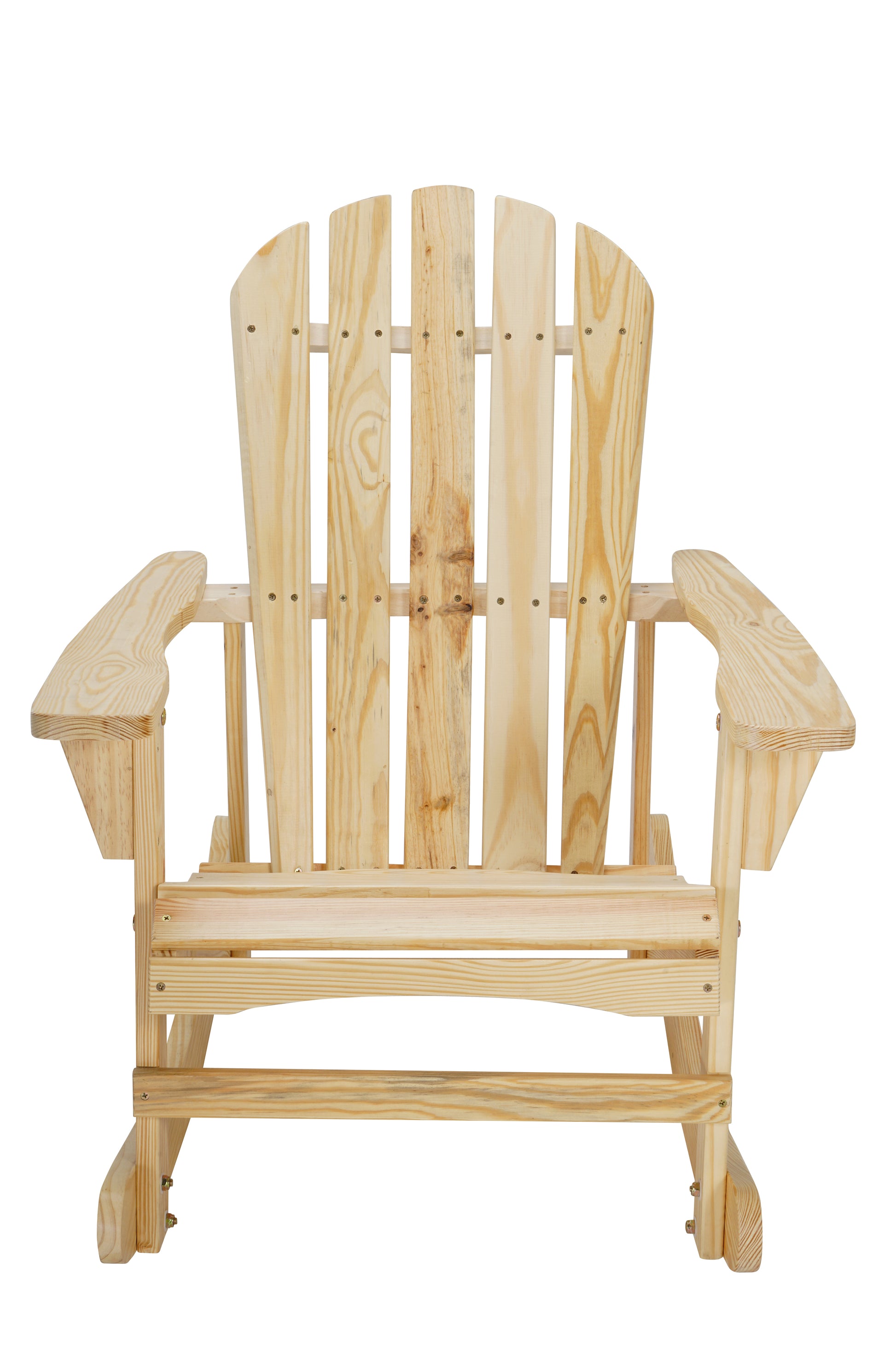 Adirondack Rocking Chair Solid Wood Chairs Finish Outdoor Furniture For Patio, Backyard, Garden Natual Natural Wood Wood