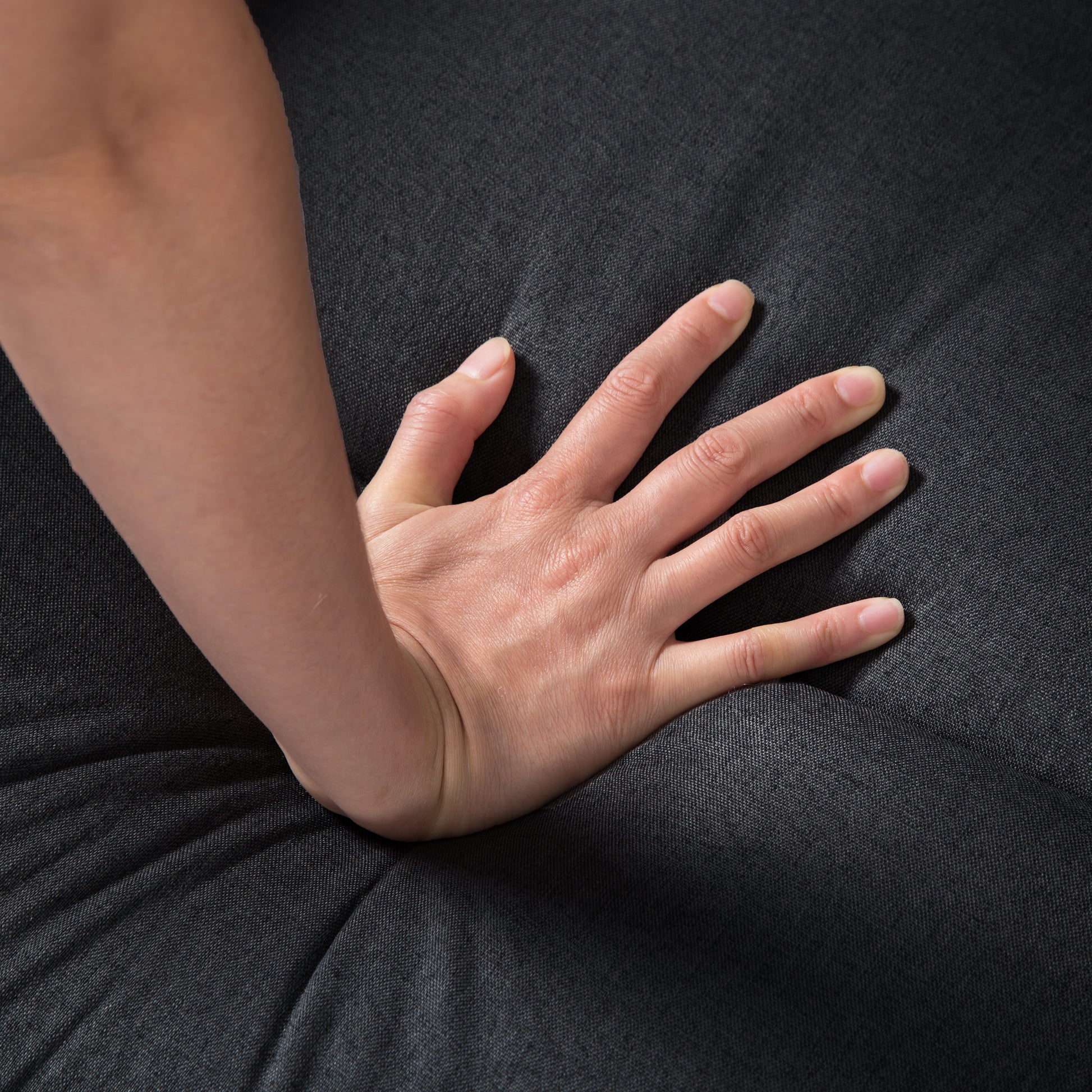 109.4'' Manual Reclining Sectional Sofa Black Black Polyester Blend 5 Seat