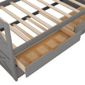 Multi Functional Daybed With Drawers And Trundle, Gray Box Spring Not Required Twin Gray Wood Pine Daybeds Pine