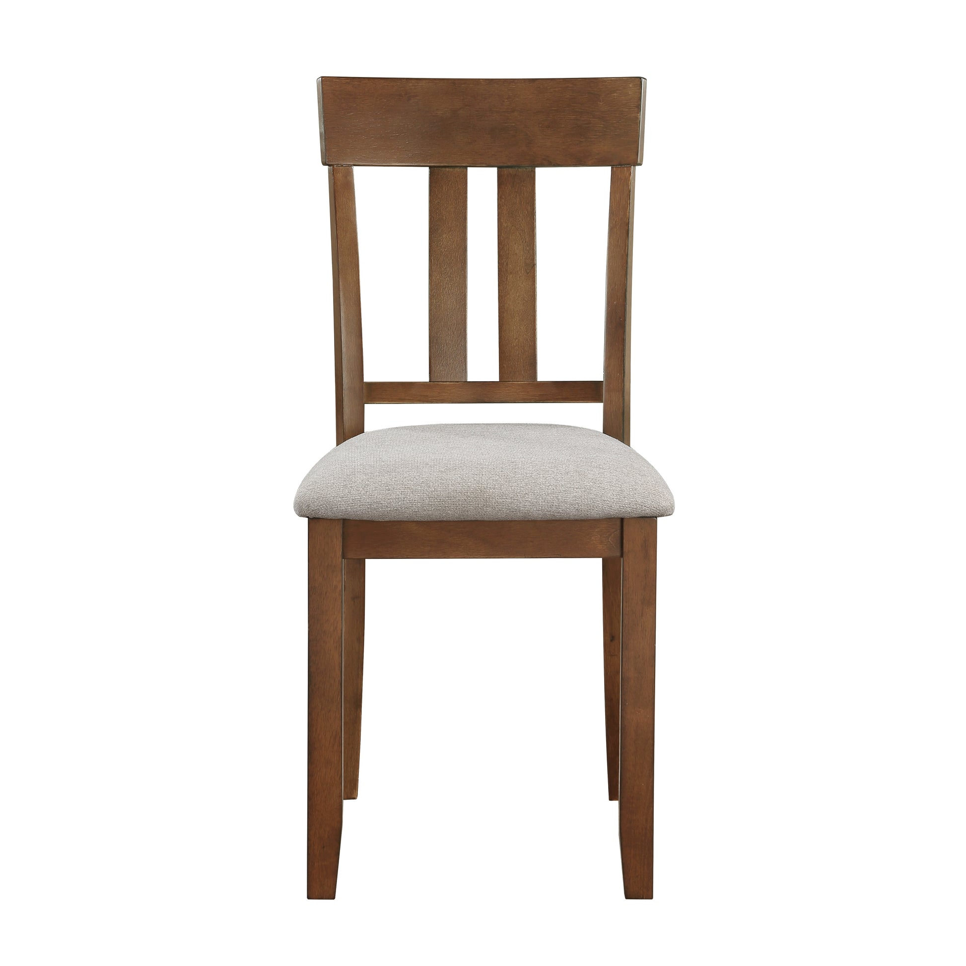 Transitional Styling 7 Piece Pack Dinette Set Cherry Finish Dining Table And 6X Side Chairs Textured Fabric Upholstered Seat Wooden Classic Look Furniture Cherry Wood