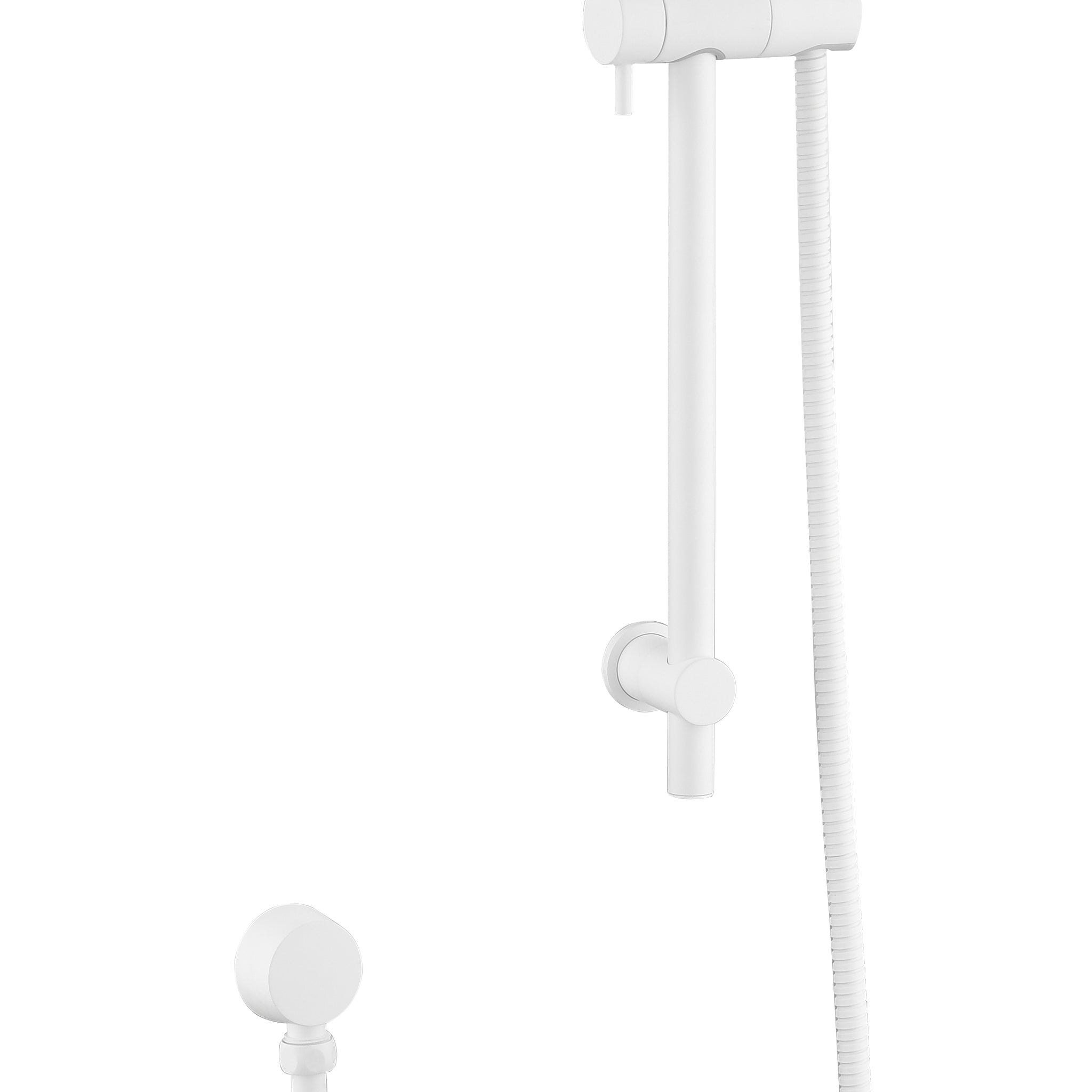 Showers Stainless Steel Slide Bar Grab Rail Includes Handheld Shower Head And 69 Inch Hose White Stainless Steel