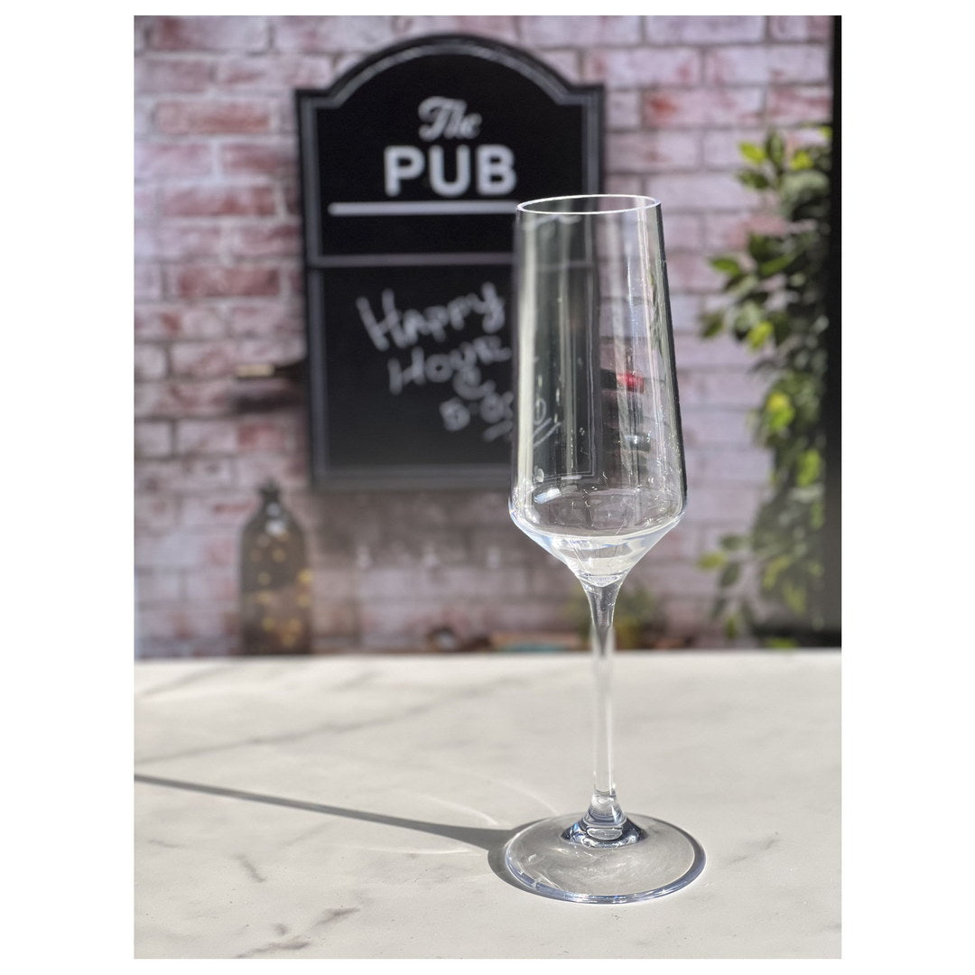 Tritan Lexington Plastic Champagne Flutes Set Of 4 10Oz , Unbreakable Mimosa Glasses Plastic Champagne Glasses, Wedding Champagne Flutes Clear Glass