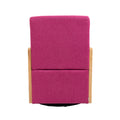 Coolmore 360 Degree Swivel Barrel Club Chair With One Pillow,Modern Comfortable Upholstered Accent Chair,Linen Accent Chair For Living Room,Bedroom Red Rose Linen Rose Red Primary Living Space Modern Foam Linen