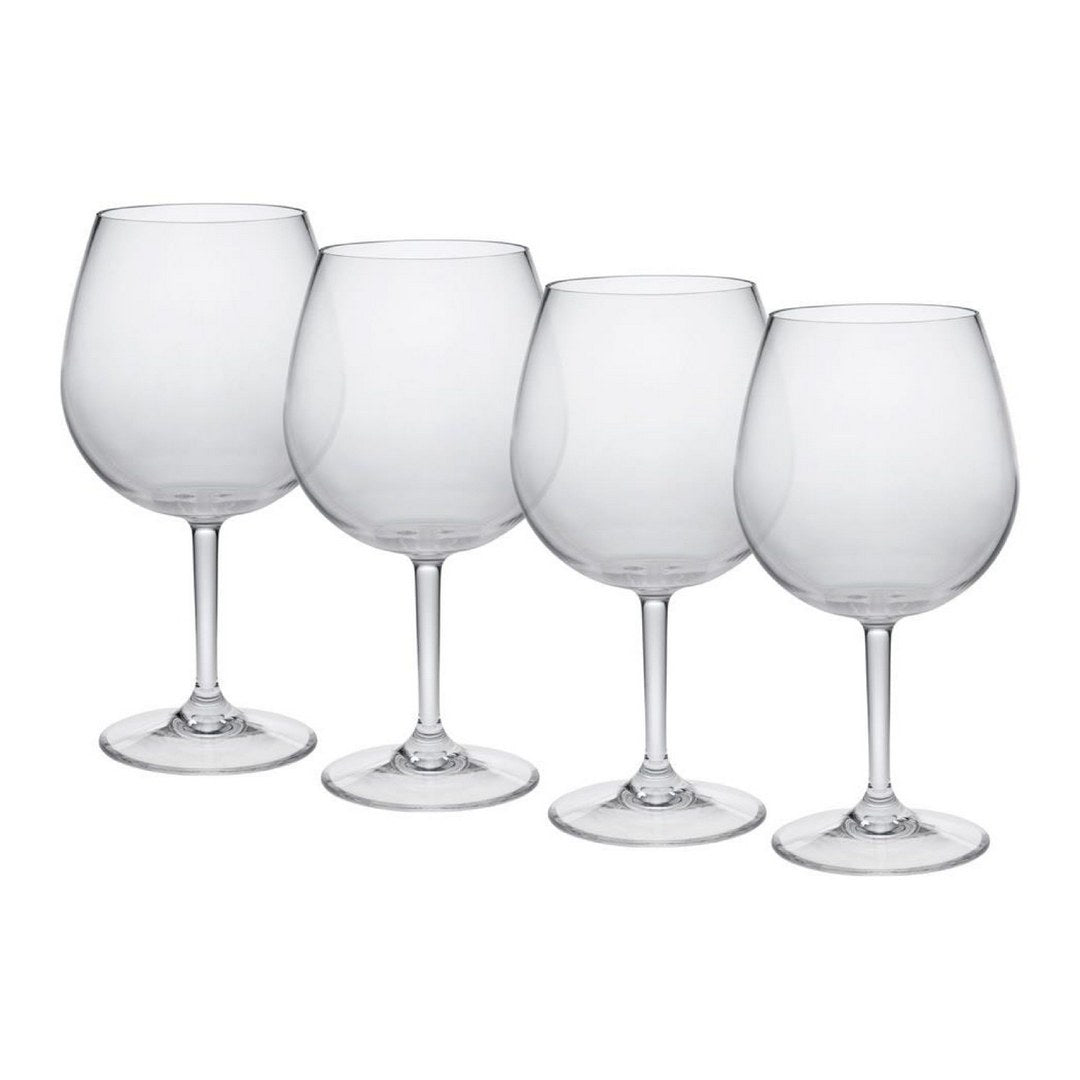 Plastic Wine Glasses Set Of 4 23Oz , Bpa Free Tritan Wine Glass Set, Unbreakable Red Wine Glasses, White Wine Glasses Clear Glass
