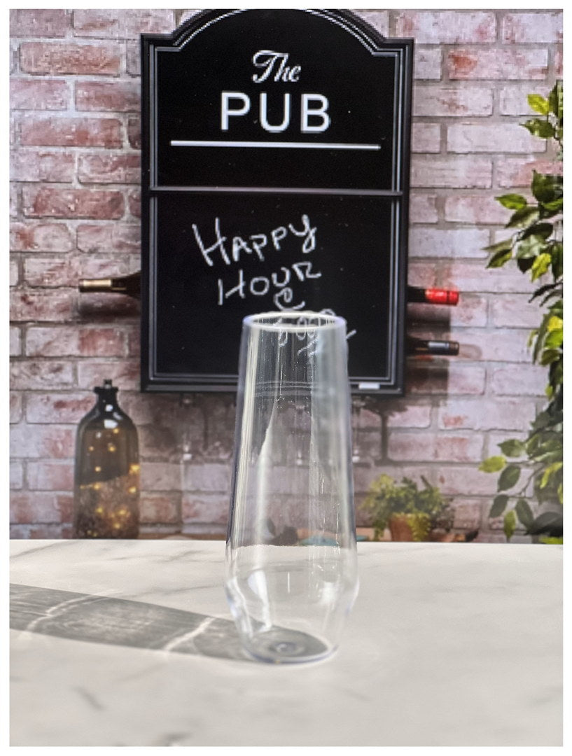 Tritan Lexington Plastic Champagne Flutes Set Of 4 9Oz , Unbreakable Mimosa Glasses Plastic Champagne Glasses, Wedding Champagne Flutes Clear Glass