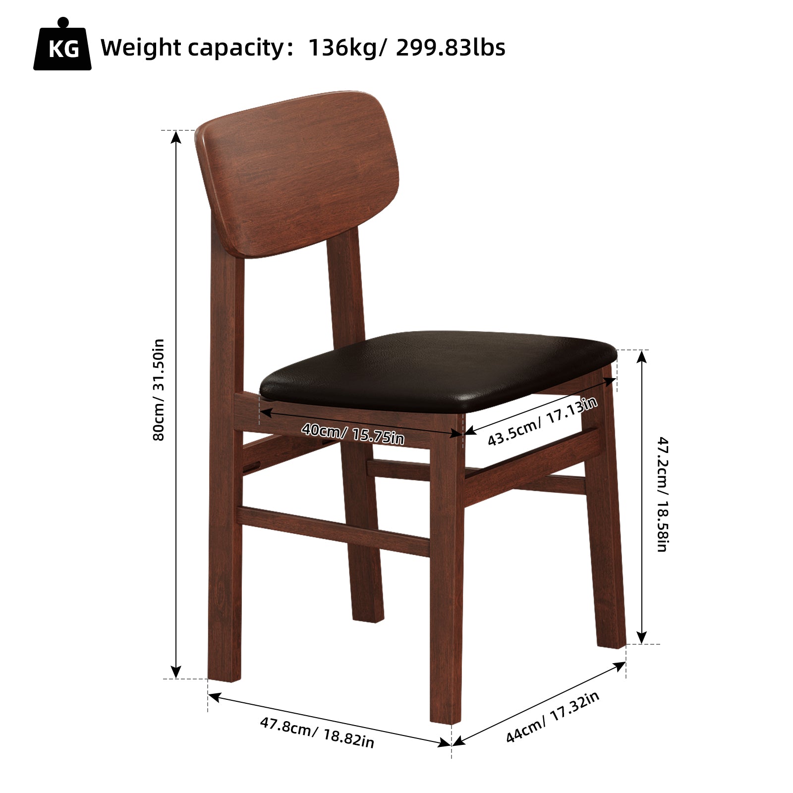 5 Pieces Dining Table Set 1 Dining Table And 4 Chairs Rustic Retro Solid Rubberwood Table And Breakfast Upholstered Stools For Home Kitchen Dining Room Antique Brown Rubber Wood