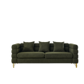 3 Seater 3 Seater Combination Sofa.Green Teddy Green Primary Living Space American Design Foam Fabric