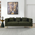 3 Seater 3 Seater Combination Sofa.Green Teddy Green Primary Living Space American Design Foam Fabric