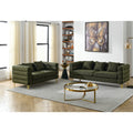 3 Seater 2 Seater Combination Sofa.Green Teddy Green Primary Living Space American Design Foam Fabric