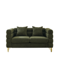 3 Seater 3 Seater Combination Sofa.Green Teddy Green Primary Living Space American Design Foam Fabric