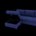 United We Win Modular Sectional Sofa U Shaped Modular Couch With Reversible Chaise Modular Sofa Sectional Couch With Storage Seats Navy Linen