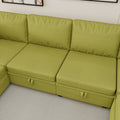 United We Win Modular Sectional Sofa U Shaped Modular Couch With Reversible Chaise Modular Sofa Sectional Couch With Storage Seats Olive Linen