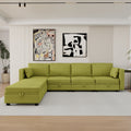 United We Win Modular Sectional Sofa U Shaped Modular Couch With Reversible Chaise Modular Sofa Sectional Couch With Storage Seats Olive Linen