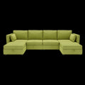United We Win Modular Sectional Sofa U Shaped Modular Couch With Reversible Chaise Modular Sofa Sectional Couch With Storage Seats Olive Linen
