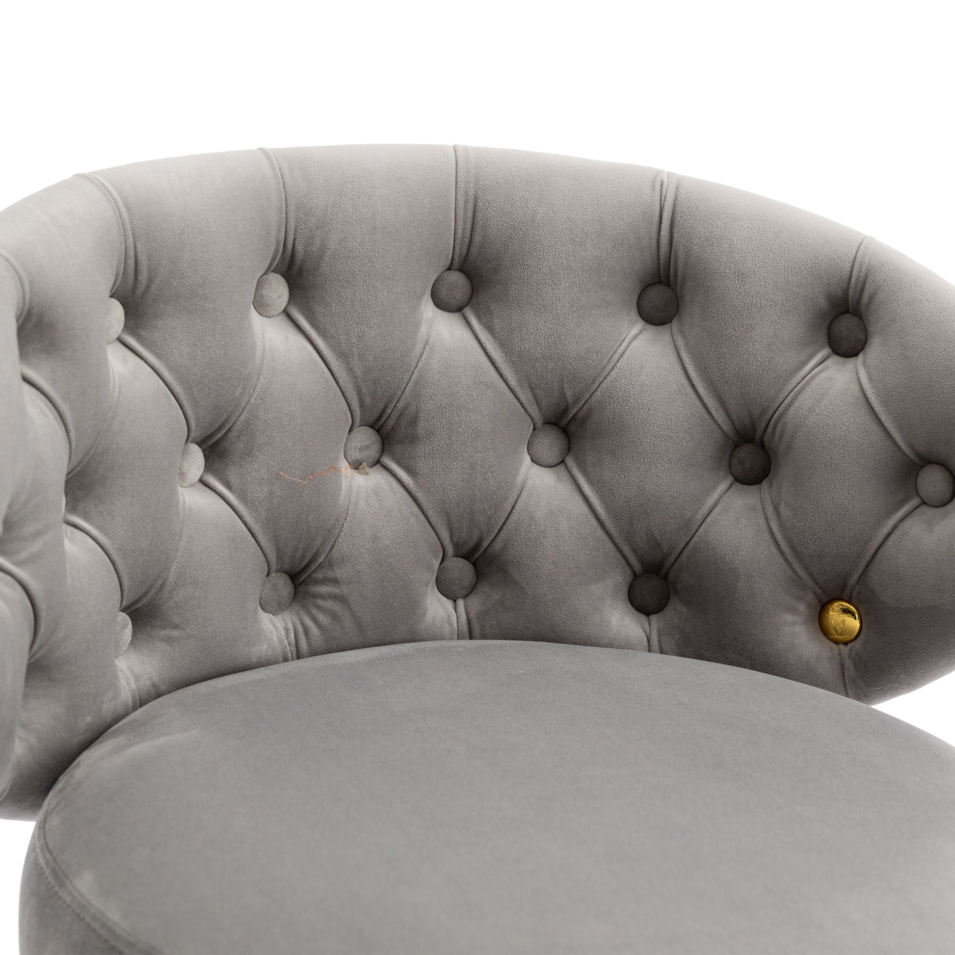 Coolmore Counter Height Bar Stools Set Of 2 For Kitchen Counter Solid Wood Legs With A Fixed Height Of 360 Degrees Gray Velvet