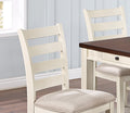 Luxury Look Dining Room Furniture 6Pc Dining Set Dining Table W Drawers 4X Side Chairs 1X Bench White Rubberwood Walnut Acacia Veneer Ladder Back Chair White Wood Dining Room Bench Seating Rubberwood Rectangular Dining Table With Chair And Bench Wood
