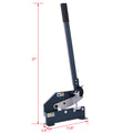 Industrial 8 Inch Sheet Metal Plate Shear, Solid Construction Mounting Type Metal Shear, High Precision Manual Hand Plate Shear Gray Metal